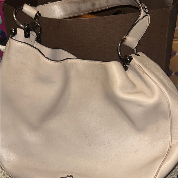 Coach Off-White Leather Shoulder Bag - Picture 7 of 7